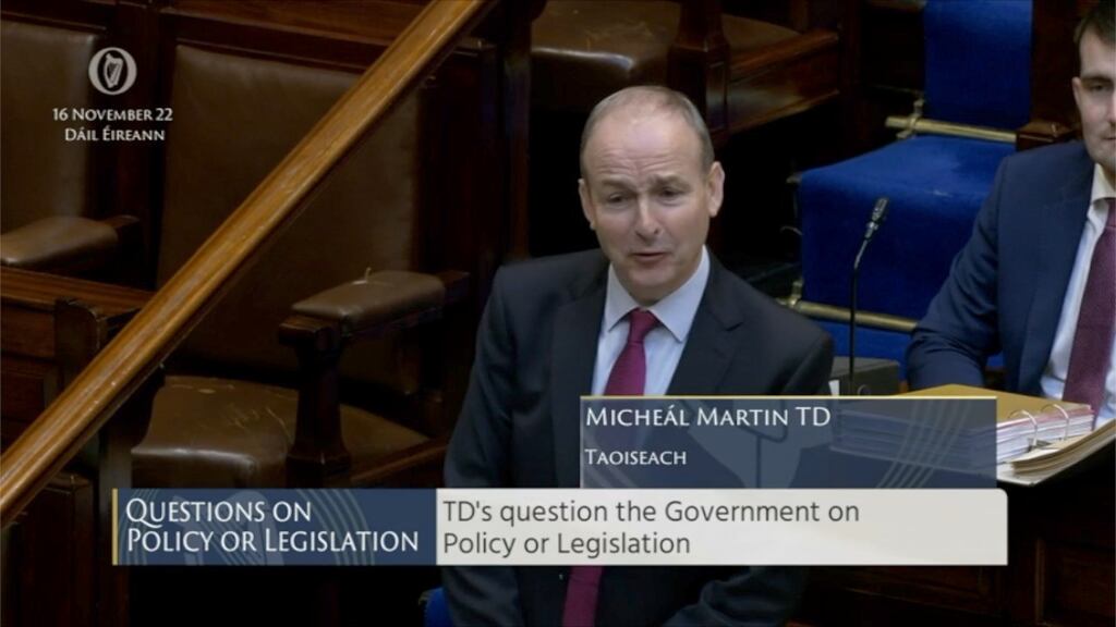 Taoiseach Micheál Martin was bearing up very bravely under the circumstances, after he and 52 other Irish politicians and diplomats were banned from entering Russia