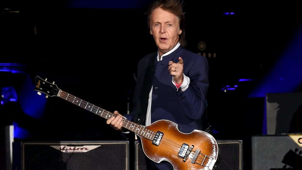 Paul McCartney: ‘We felt we had seen a higher thing.’ Photograph:  Kevin Winter/Getty Images