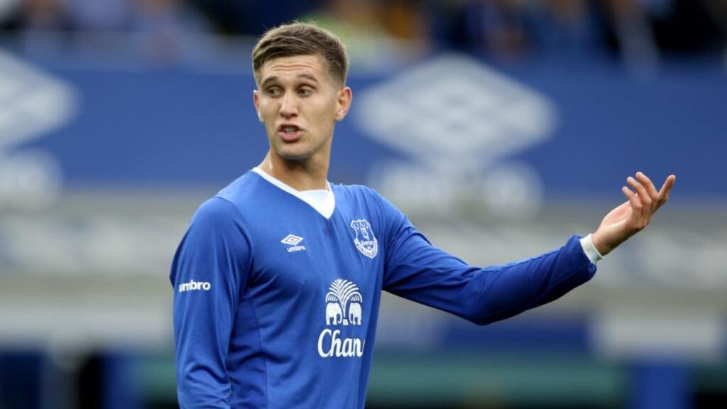 Everton defender John Stones has handed in a transfer request at Everton. .