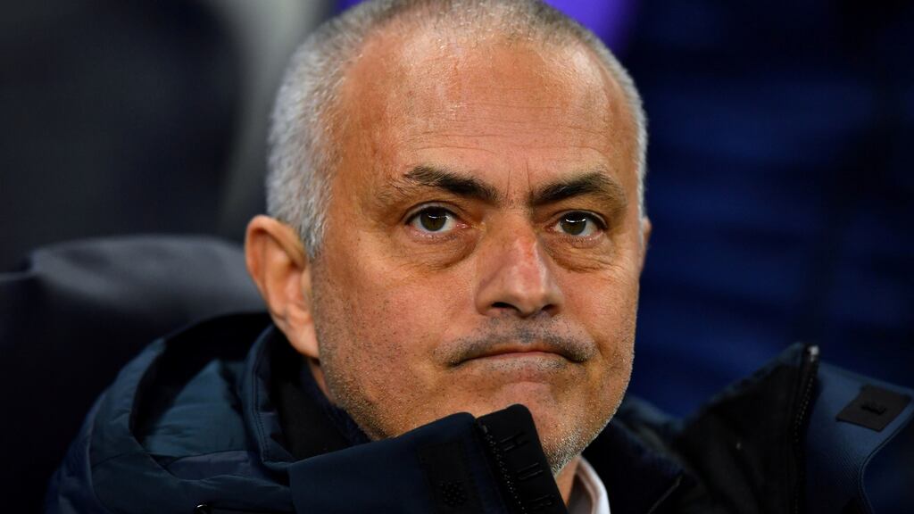Spurs manager José Mourinho: “If we manage to finish top four it’s something incredible.” Photograph: Reuters/Dylan Martinez