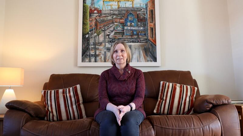 Linda Ervine   heads Turas, an Irish language group. Photograph: Stephen Davison