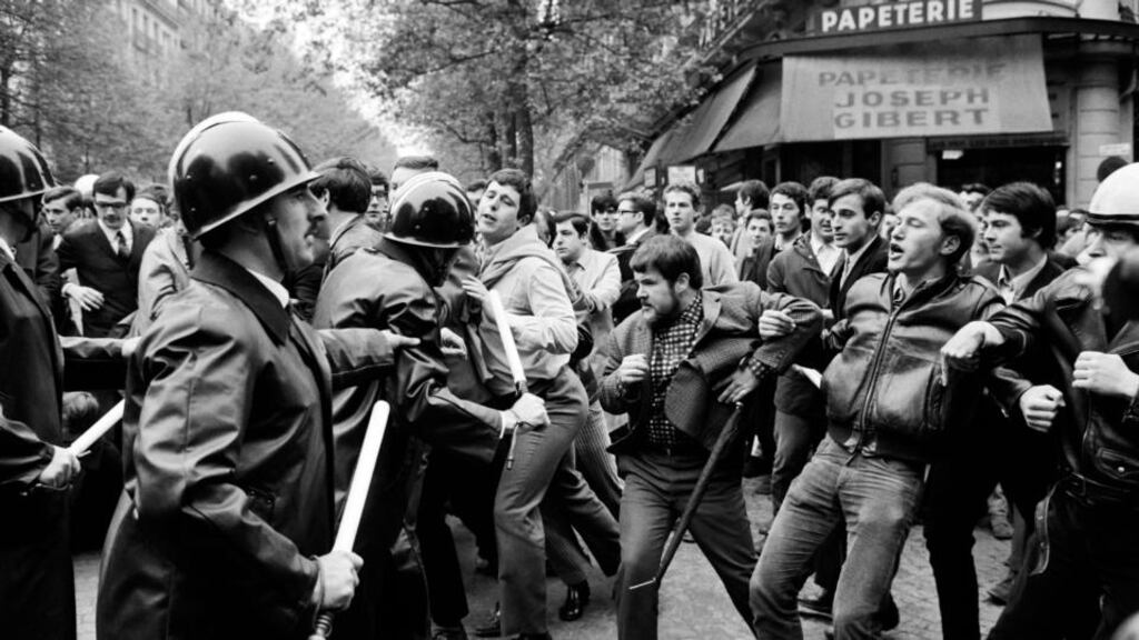 The event we call May 68 started on May 2nd when the University of Paris closed down the campus at Nanterre. This escalated into student and worker occupations, a general strike and anarchy.