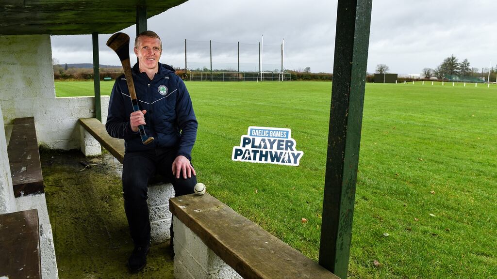 Henry Shefflin at the launch of the new Gaelic Games player pathway which is a new united approach to coaching and player development by the GAA, LGFA and Camogie Association. Photograph: Matt Browne/Sportsfile