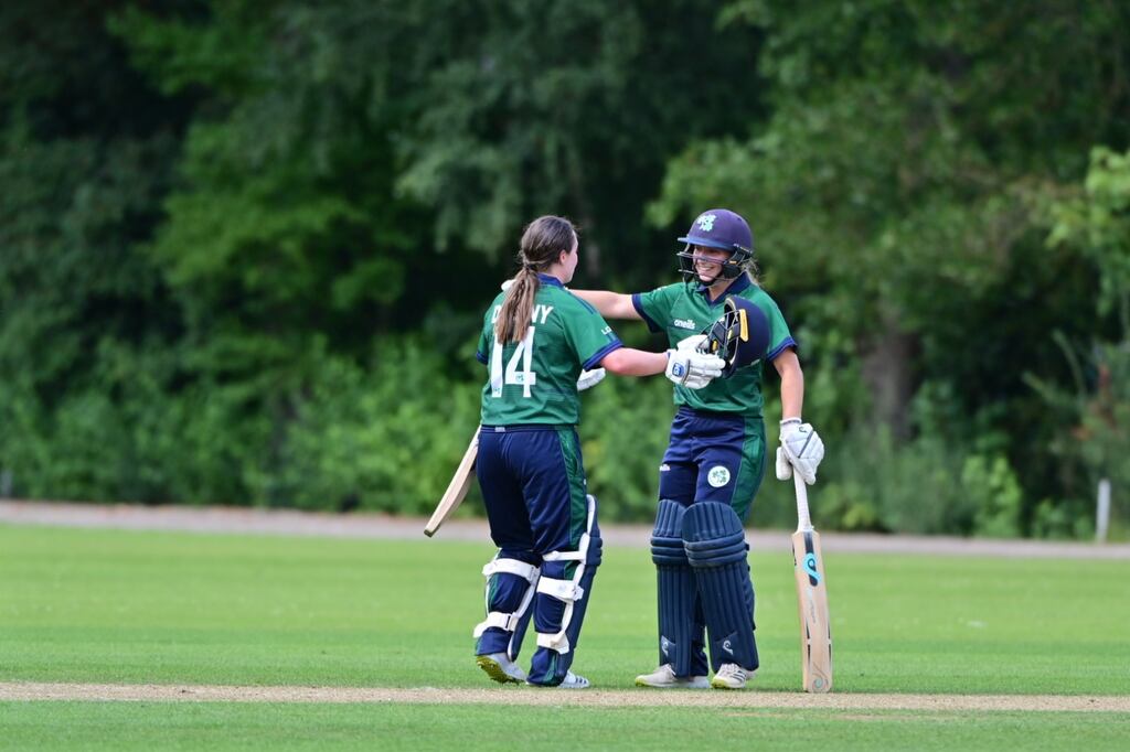 Laura Delany top scored for Ireland in their defeat to Pakistan. Photograph: Cricket Ireland
