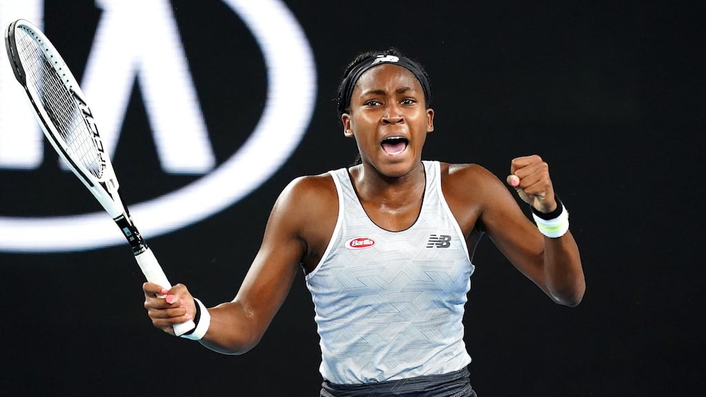 Coco Gauff beat Venus Williams in the first round of the Australian Open. Photograph: Scott Barbour/EPA