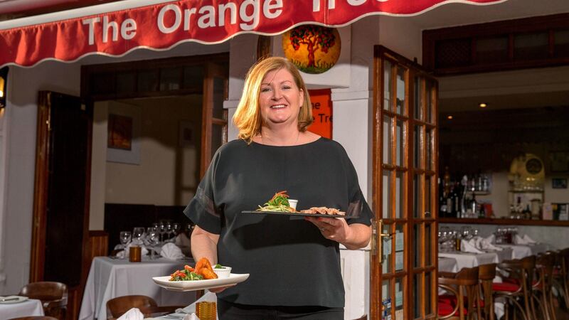 Irene Maher at her restaurant, The Orange Tree, in the Old Town of Marbella. Photograph: Solarpix.com