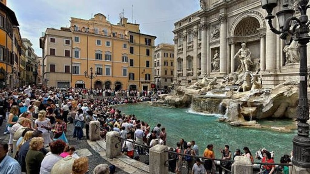Last summer in Rome a brawl at the Trevi Fountain started when two tourists jostled for the best position to take a selfie. Photograph: Getty Images