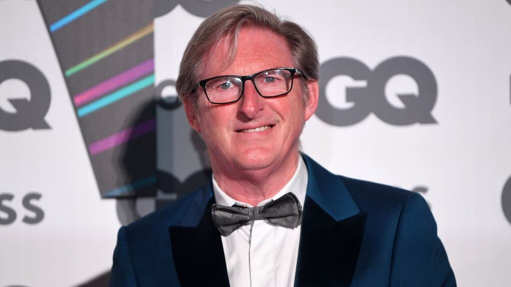 Actor Adrian Dunbar: ‘I’d really like to dedicate this award to my 89-year-old mother Pauline, who beat Covid last week.’ Photograph: Neil Hall/EPA