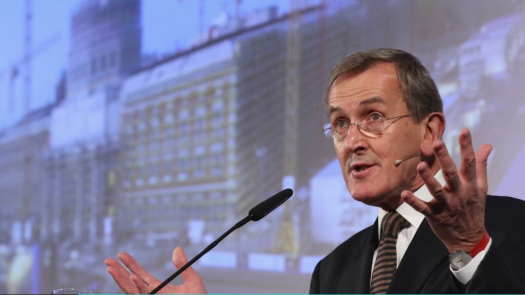 Neil MacGregor, former director of the British Museum, is in charge of one of modern Germany’s most ambitious and unwieldy museum projects: the Humboldt Forum. Photograph: Sean Gallup/Getty Images