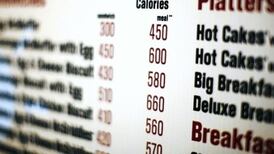 Less food ordered when calorie count present on menus