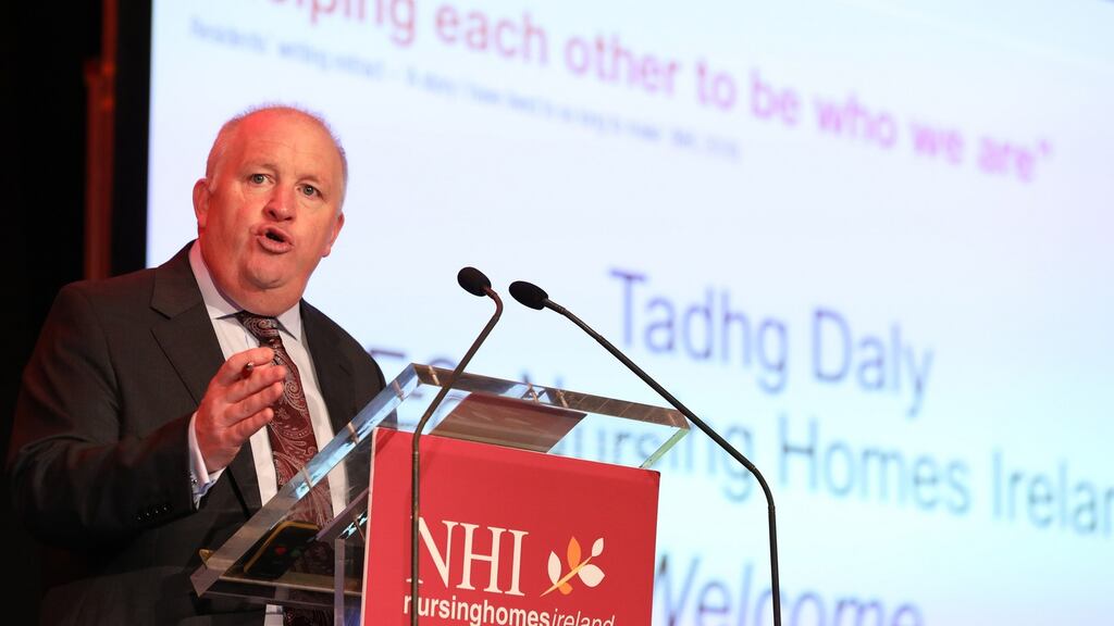 Chief executive of Nursing Homes Ireland Tadhg Daly: the sector needs access to personal protection equipment and testing for the virus within nursing homes. Photograph: Bryan James Brophy