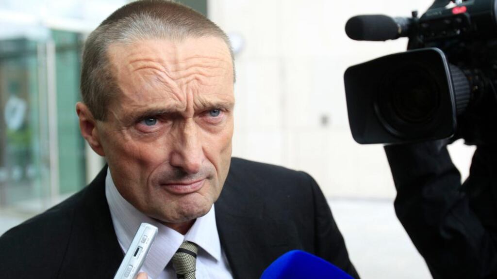 John Dundon’s solicitor John Devane, who says his client will appeal his conviction and is prepared to bring the case to the European Court of Human Rights. Photograph: Julien Behal/PA