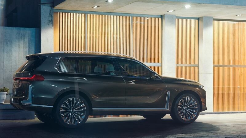 The new BMW X7 plug-in hybrid SUV concept, a seven-seater that bears remarkably similar styling to the successful Volvo XC90 - even in the choice of Scandi-style backgrounds in the imagery