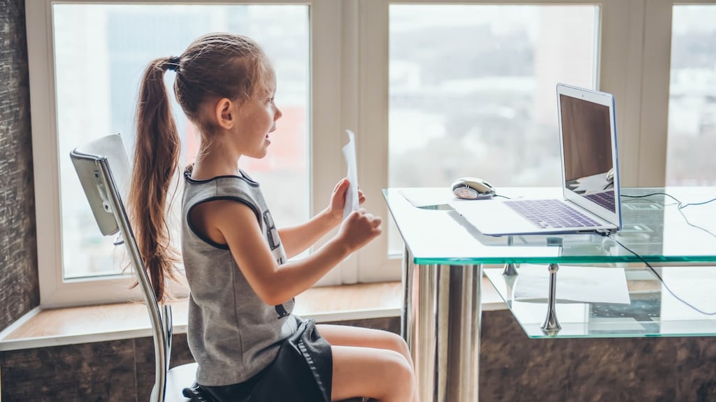 Remote learning on a blurring of boundaries between educational institutions and our own private and professional lives. Photograph: iStock
