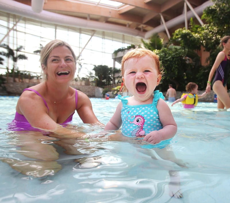 Pretend you're abroad at the subtropical swimming paradise in Center Parcs, Co Longford