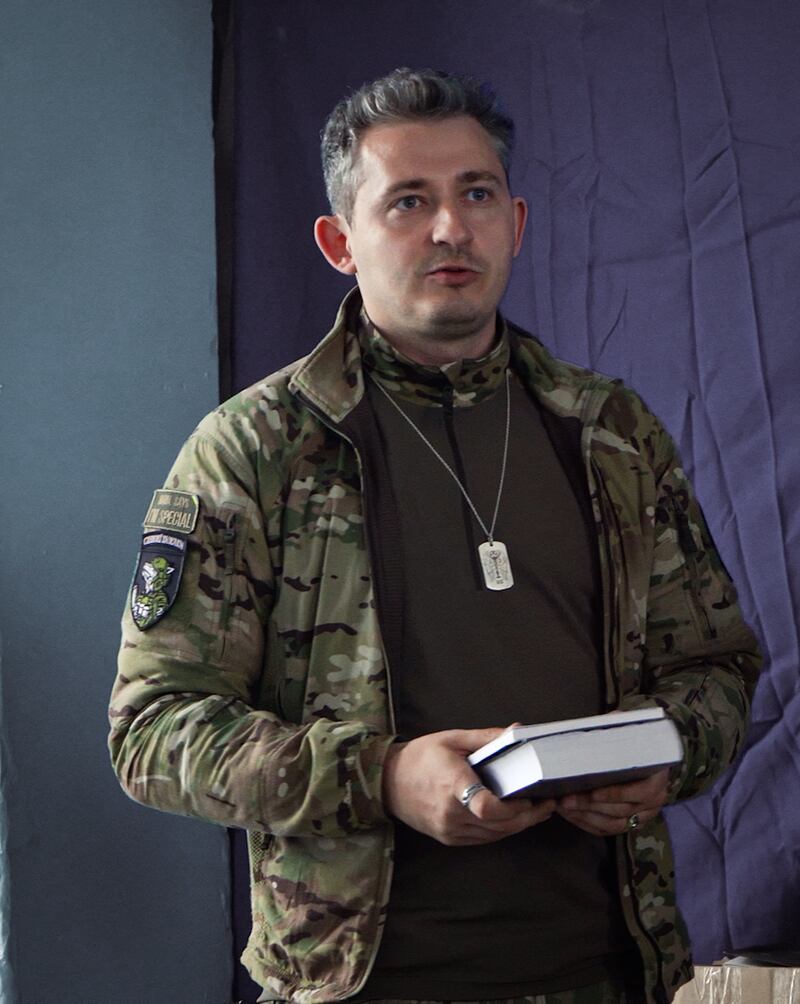 Kolya Serga, leader of the Cultural Forces. Photograph: Olya Gurenko