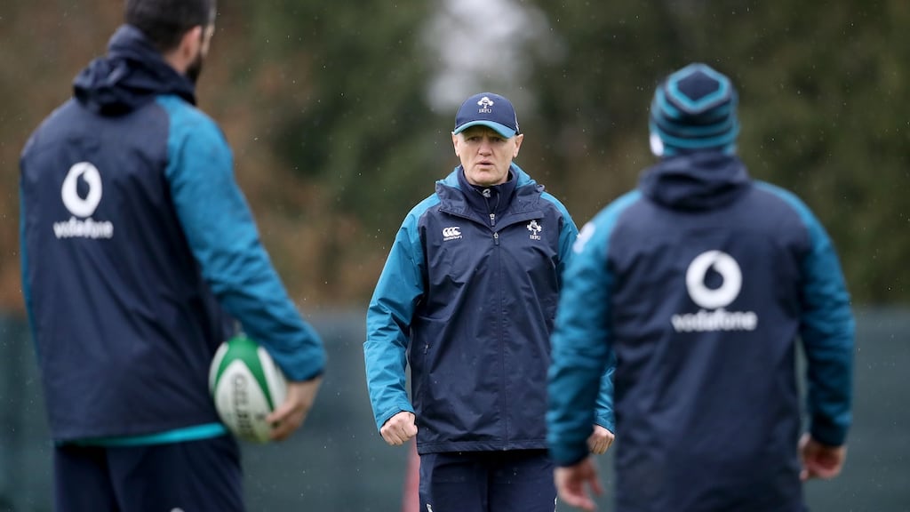 Joe Schmidt’s Ireland are looking to bounce back against Scotland in Edinburgh. Photograph: Dan Sheridan/Inpho
