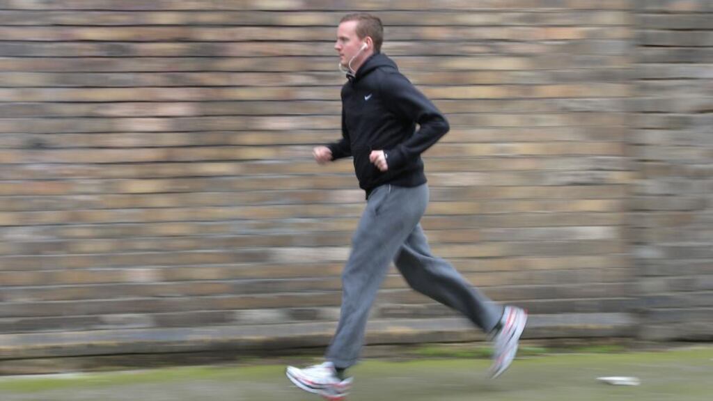 Irish Times communities editor David Cochrane, pounding the streets as part of the Get Running programme. Photograph: Alan Betson / The Irish Times