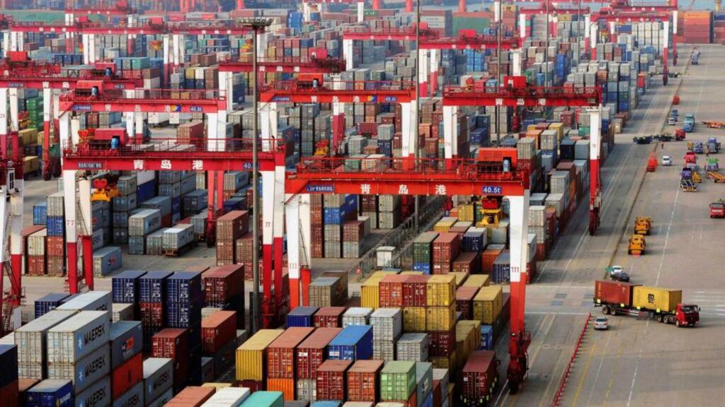 Qingdao port, Shandong province: the People’s Bank of China will encourage banks to lend more to exporters to boost shipments. photograph: china stringer network/reuters