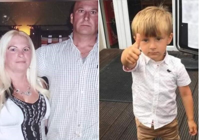 Thomas and Bridget O'Reilly and their grandson Tom who died in a road crash near Cashel in Co Tipperary on Tuesday night