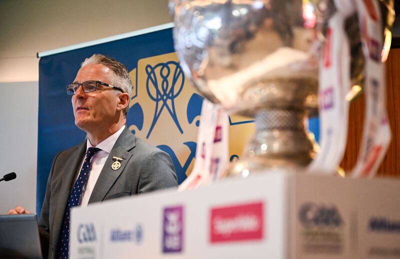 The GAA president Jarlath Burns has just announced a committee to look at the championship’s structures and scheduling. Photograph: Shauna Clinton/Sportsfile