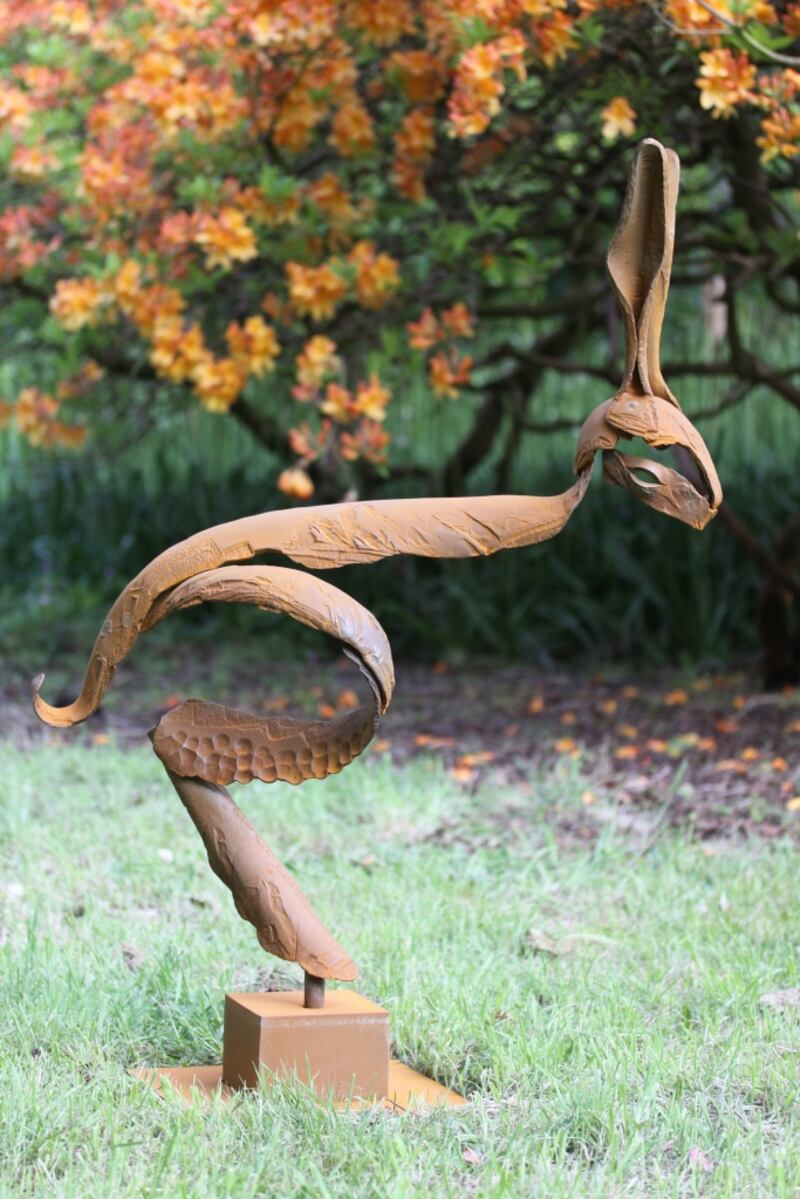 Metre high steel hare, about €5,900