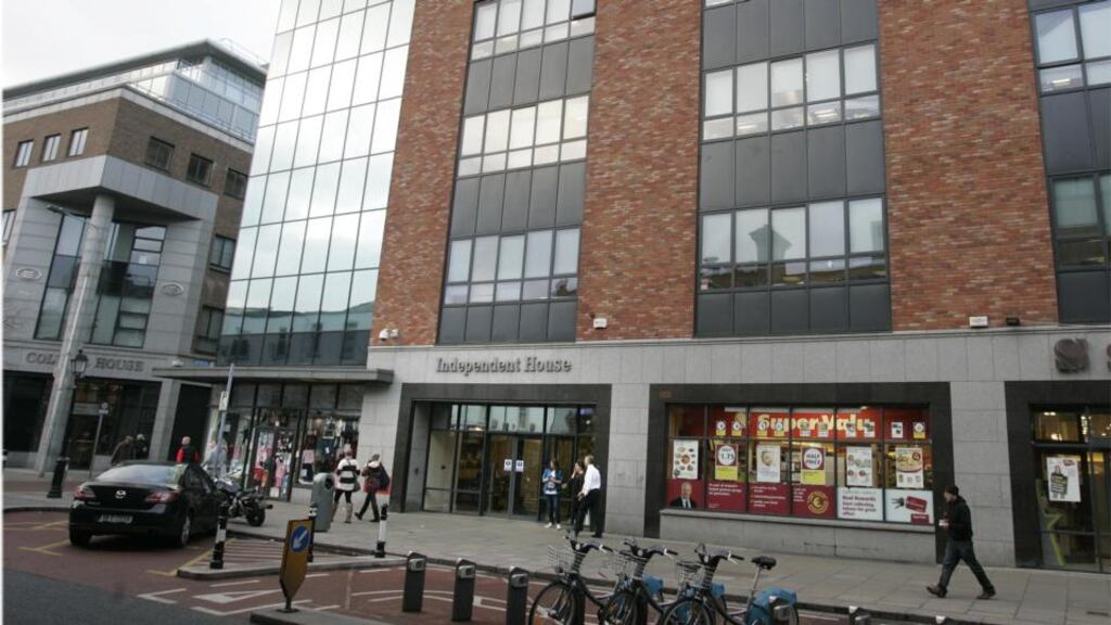 Independent House, where the Sunday Independent will be moved to the third floor, alongside the operations of the Irish Independent and the Evening Herald. Photographer: Dara Mac Dónaill