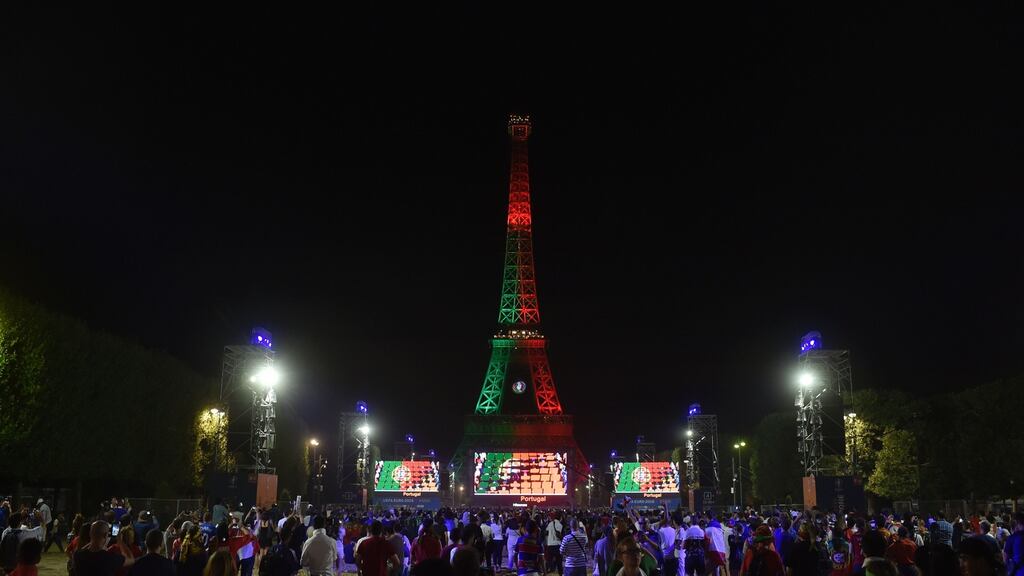 The 2020 European Championships will see a departure from the traditional tournament format, as seen at Euro 2016 in France. Photograph: Afp