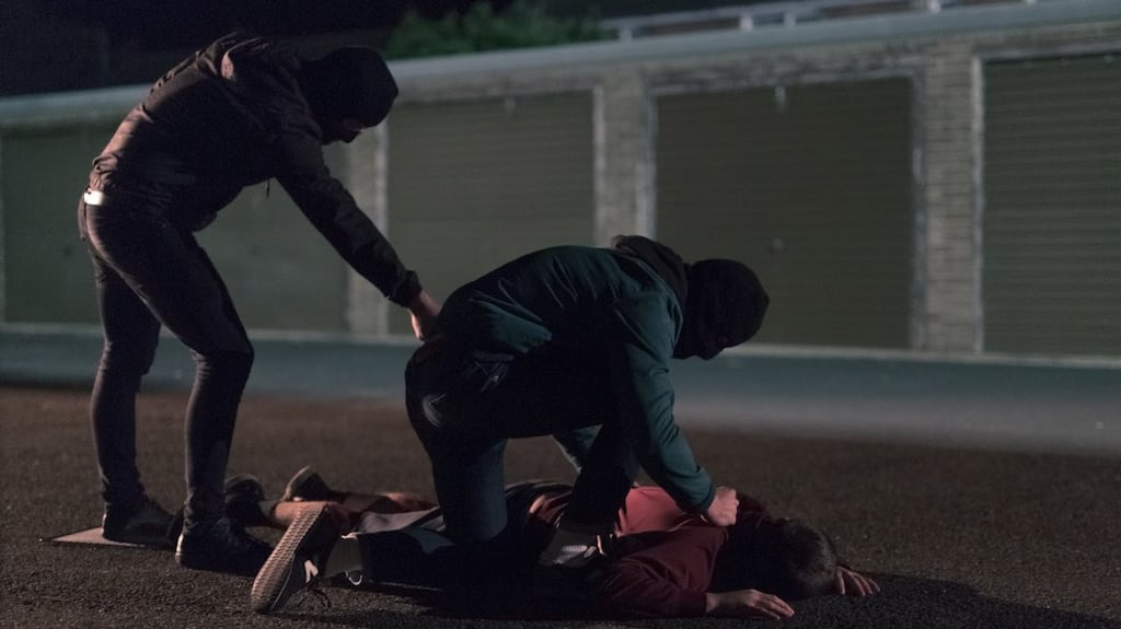 A still image from the ‘Ending the Harm’ campaign which aims to raise awareness of paramilitary-style shootings in Northern Ireland.