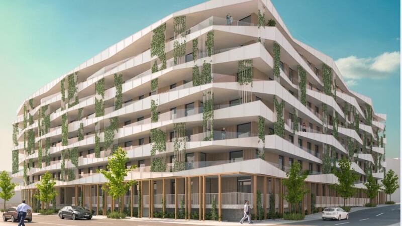 Part of Urban Agency’s apartment scheme near Spencer Dock