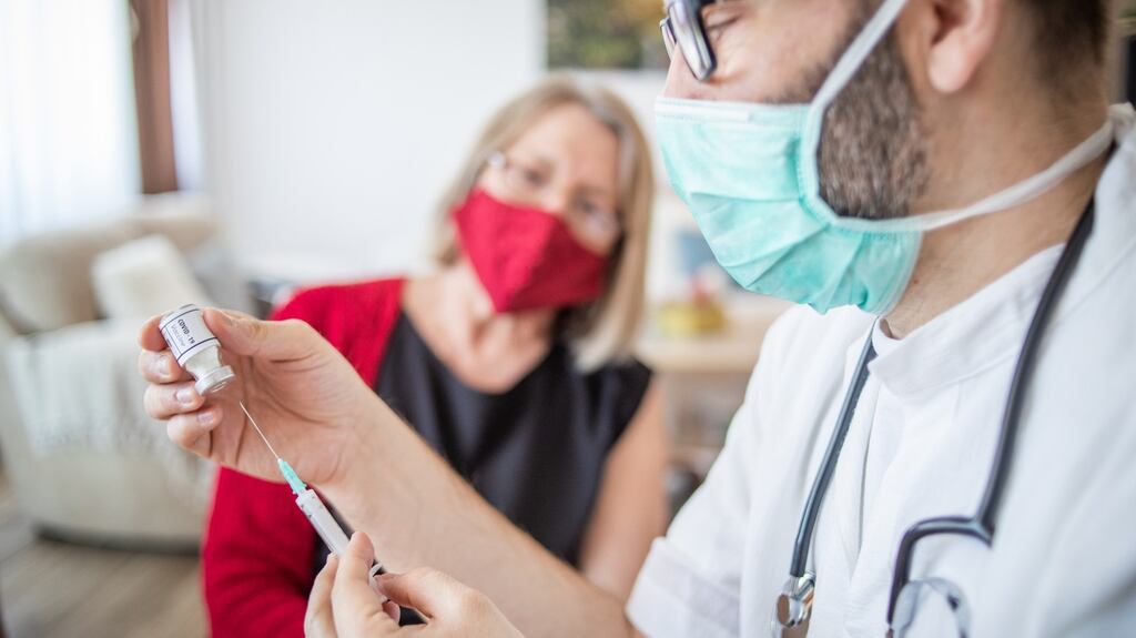 Coronavirus booster shots are already being provided to the very old and the immunocompromised. File photograph: Getty