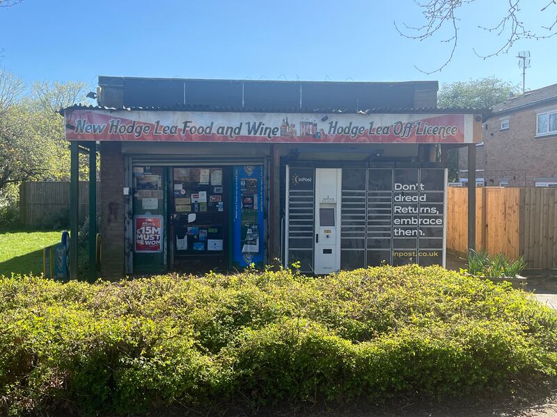The local shop in Brookside, Hodge Lea, near Joyce's flat where he shopped and was well known by staff. Photograph: Mark Paul