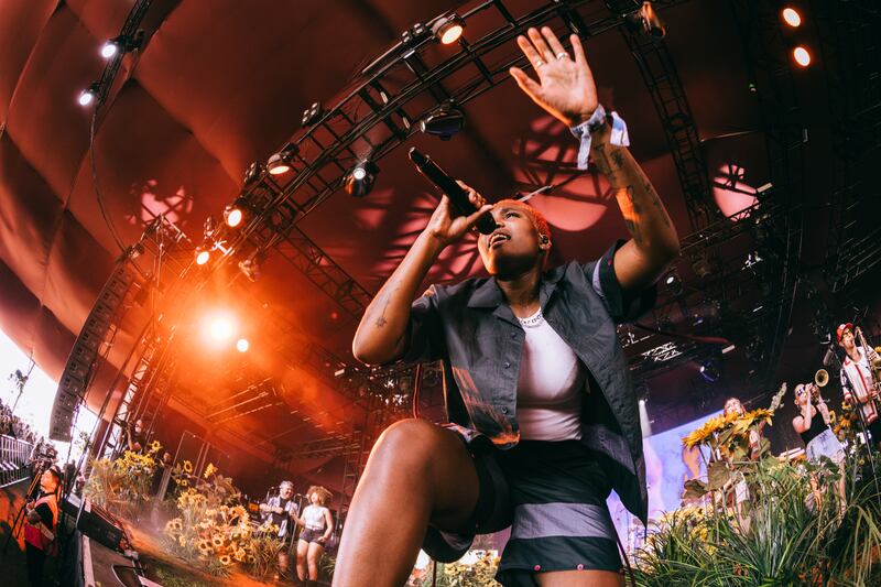 Arlo Parks performs at the 2022 Coachella Valley Music and Arts Festival in Indio, California. Photograph: Matt Winkelmeyer/Getty Images for Coachella
