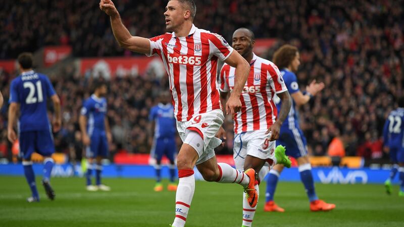 Jonathan Walters netted for Stoke against Chelsea. Photo: Laurence Griffiths/Getty Images