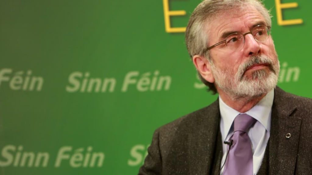 Sinn Fein president Gerry Adams said the issue of his alleged membership of the IRA is not one that is raised on the doorsteps. Photograph: Paul McErlane/EPA