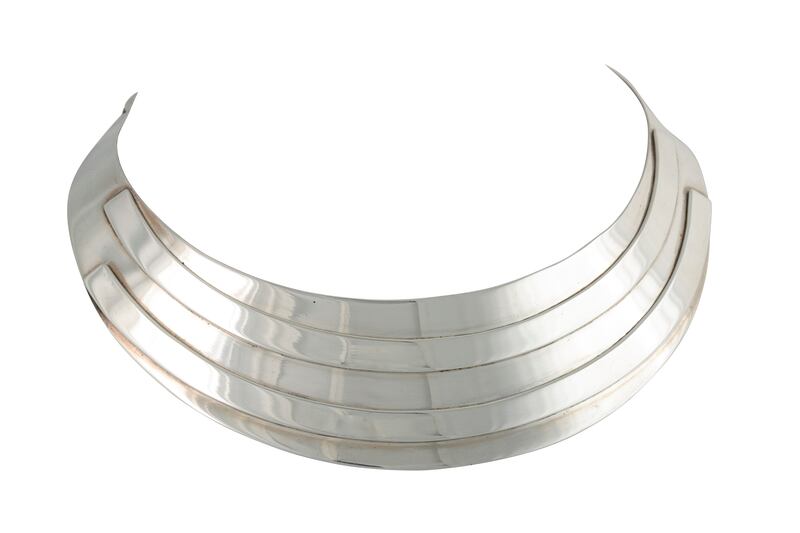 A silver collarpiece by Marika Murnaghan €250–€350 at O'Reillys