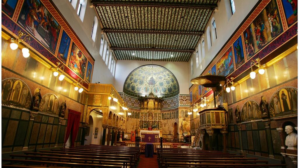 The interior of Newman University Church in Dublin. Photograph: Bryan O’Brien
