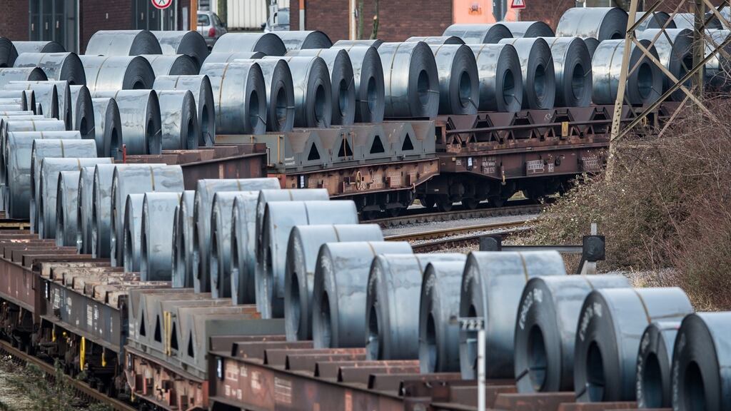 The US plans to impose levies on steel and aluminium imports from the European Union, Canada and Mexico. Photograph: Lukas Schulze/Getty Images