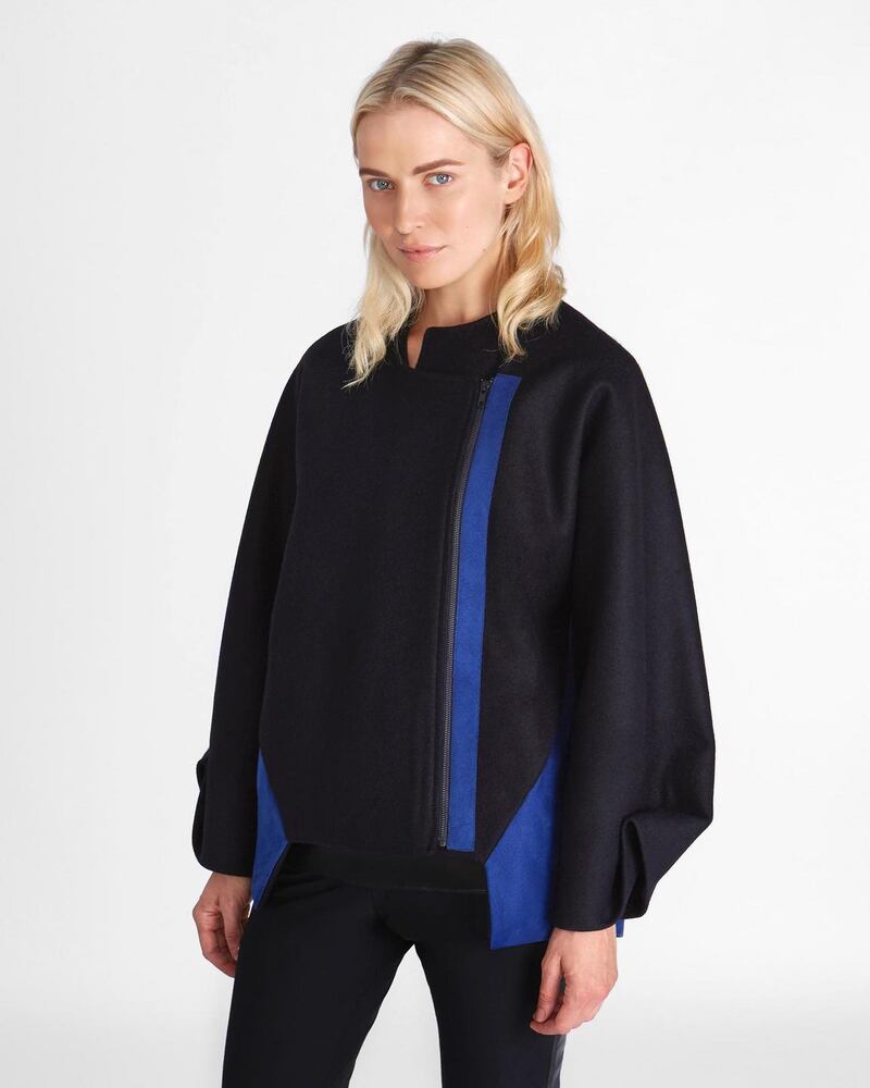 Laser cut bomber jacket, €620, by Cleo Prickett