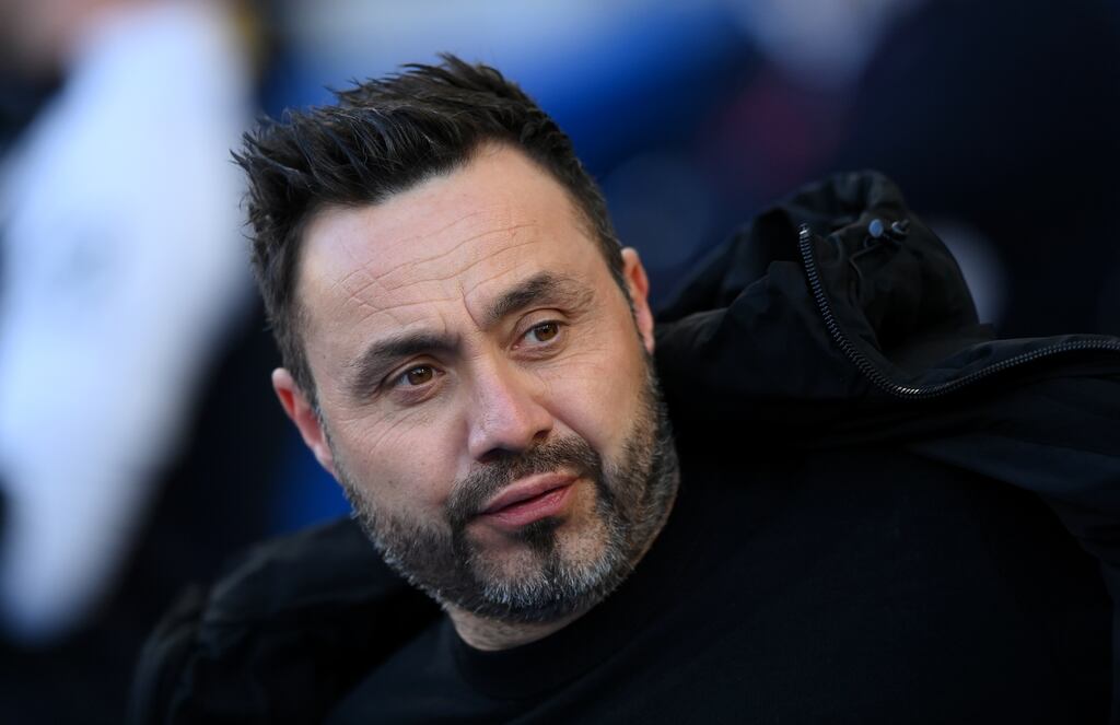 Roberto De Zerbi will leave Brighton after the club's final Premier League game of the season on Sunday. Photograph: Justin Setterfield/Getty Images