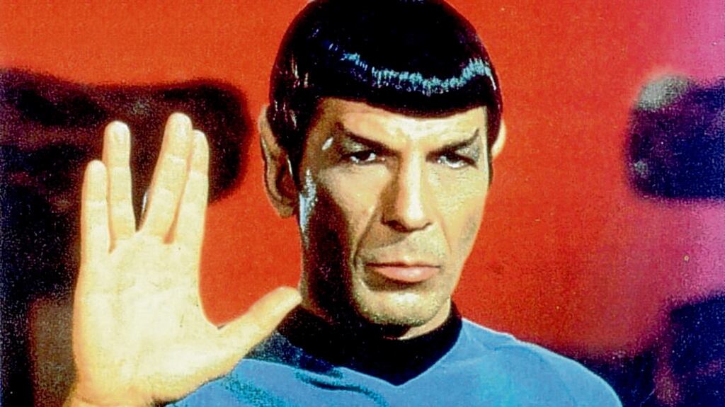 Leonard Nimoy as Spock in Star Trek. Spock is an enigma, ostensibly impassive, but with boiling emotions underneath