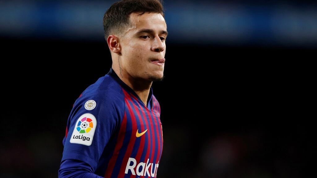 Philippe Coutinho is on the verge of joining Bayern Munich on a season-long loan. Photograph: Albert Gea/Reuters