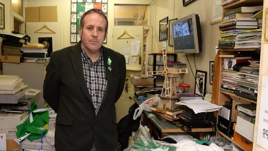 Des Dalton at the Republican Sinn Féin shop Parnell Street in 2016. File photograph: Cyril Byrne