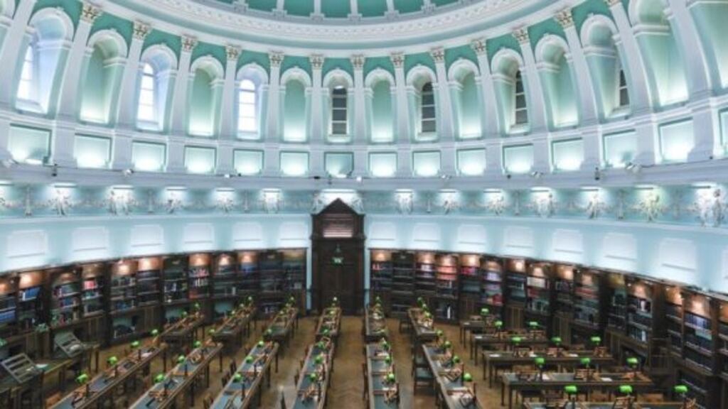 The main reading room in the National Library. The library is to carry out a crawl of all Irish websites later this year.