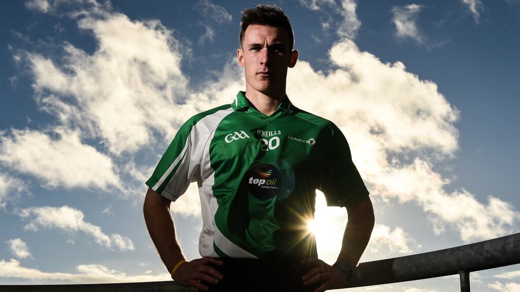 Kilkenny hurler Cillian Buckley during the launch of the Top Oil sponsorship of the Leinster GAA Schools Senior Championships at Croke Park. Photograph: Cody Glenn/Sportsfile