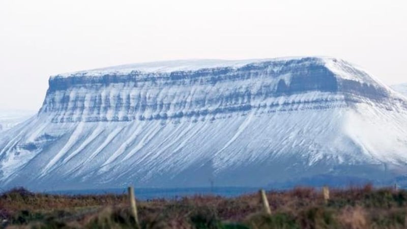 Temperatures set to plummet to minus 8 in some areas A snowy Ben Bulben as seen from Lisadell House. Photograph: Lisadell.