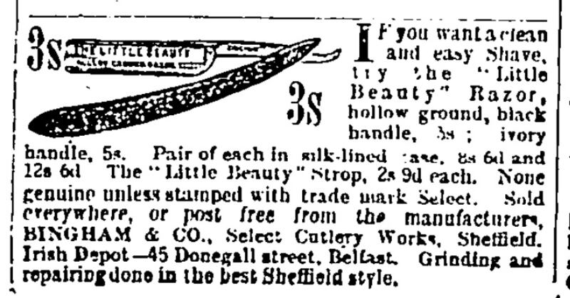 If you want a clean and easy shave, try the Little Beauty Razor (January 9th, 1897)
