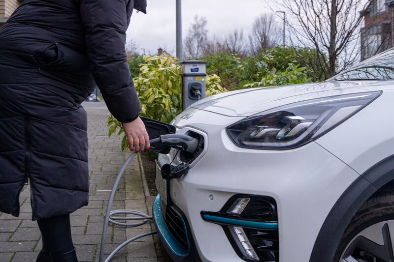 Lisa's car about to be charged at home