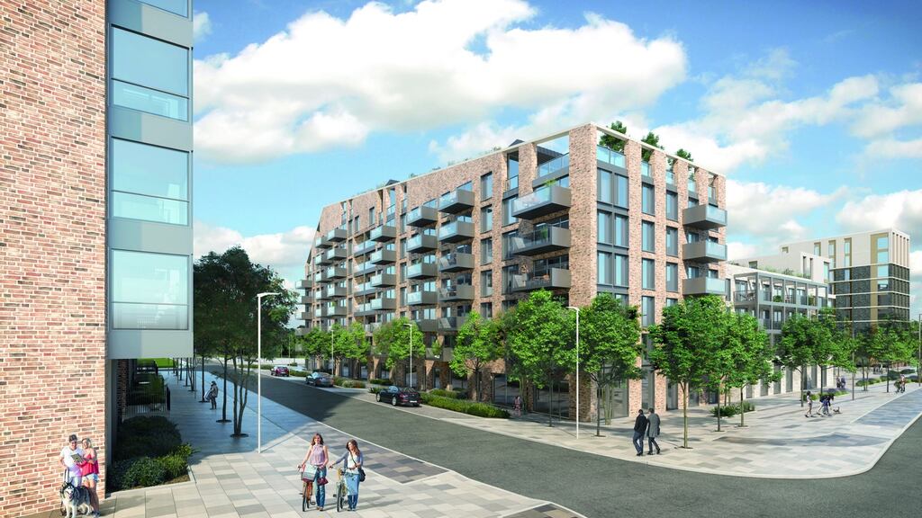 CGI of Belgard Gardens, Tallaght: Marlet property group is seeking permission for 438 apartments and 403 student “bedspaces”