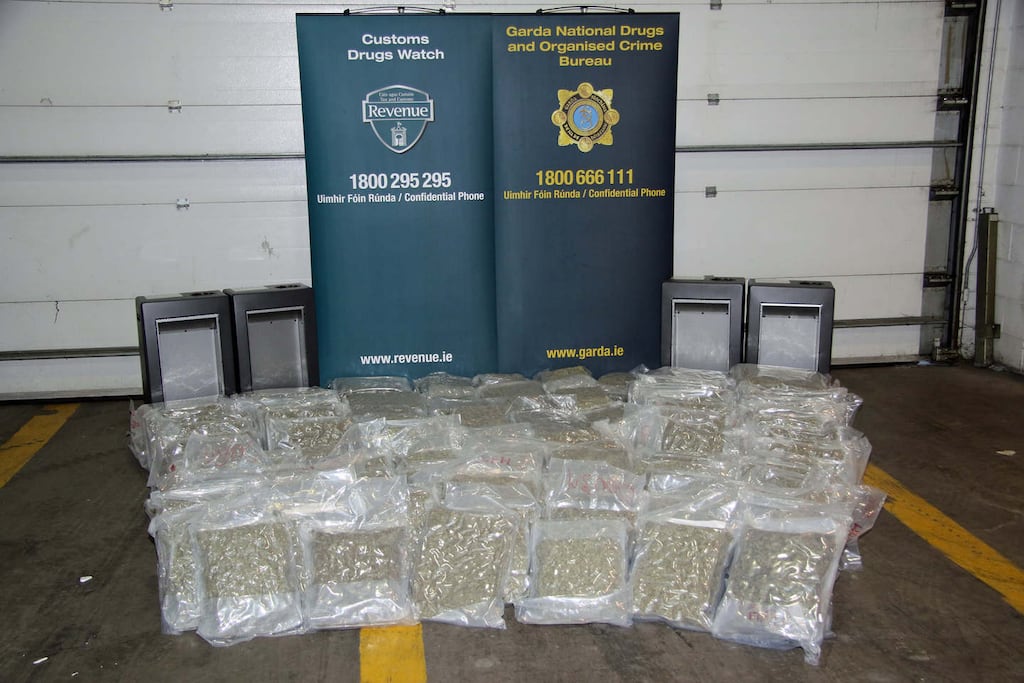 The seized cannabis. Photograph: An Garda Síochána